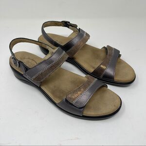 SAS Tripad Comfort Sandals Metallic Women's Size 11 Narrow Adjustable Straps